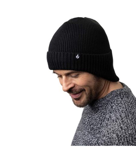 Mens Knitted Thermal Winter Warm Expedition Hat with Drop Neck
