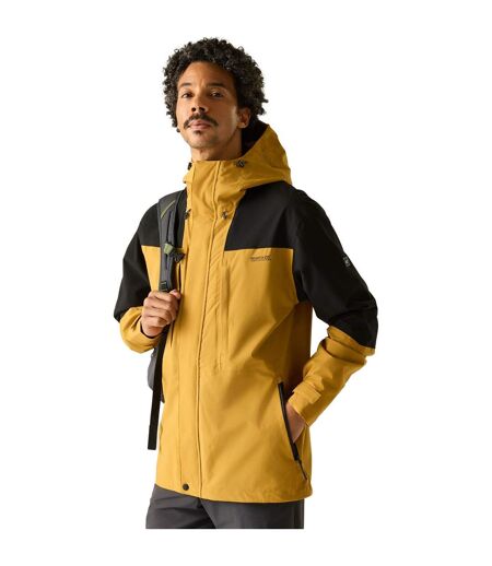 Veste Imperméable À Capuche Freesdale Homme Jaune Vieil Or Noir Regatta