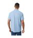 Mens Linen Blend Short-sleeved Shirt Denim Threadbare-3