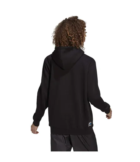 Mens Common Memory Fleece Hoodie Black Adidas