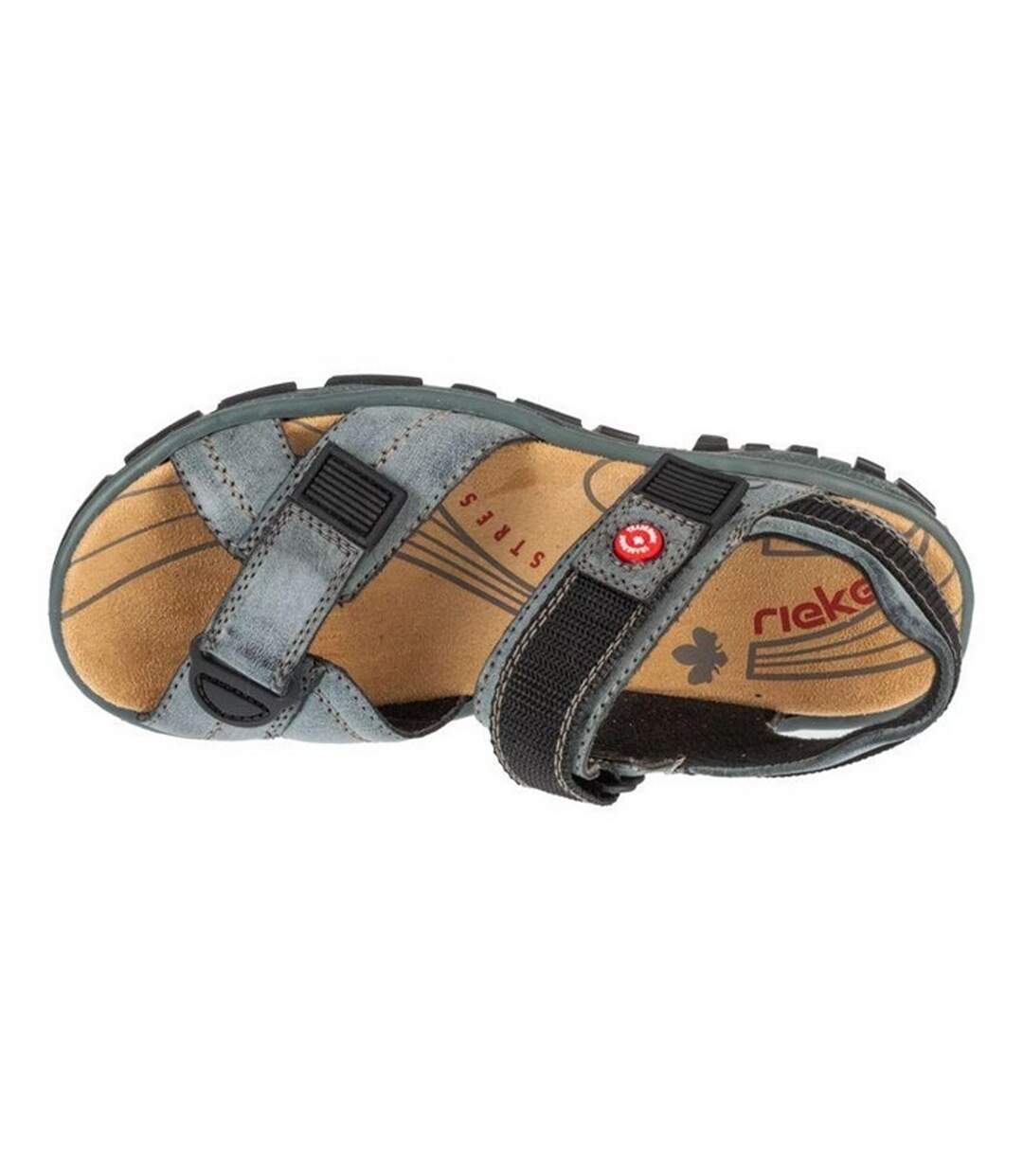 Sandales Style Détail Contrasté Femme Bleu Rieker-4