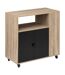 Desserte de rangement avec portes en bois ALIAJ - Beige-1