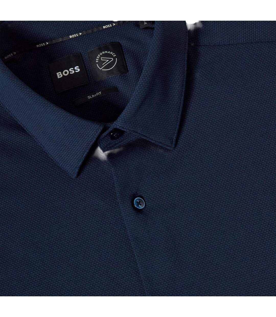 Chemise Manches Longues Homme Bleu Foncé Boss-3