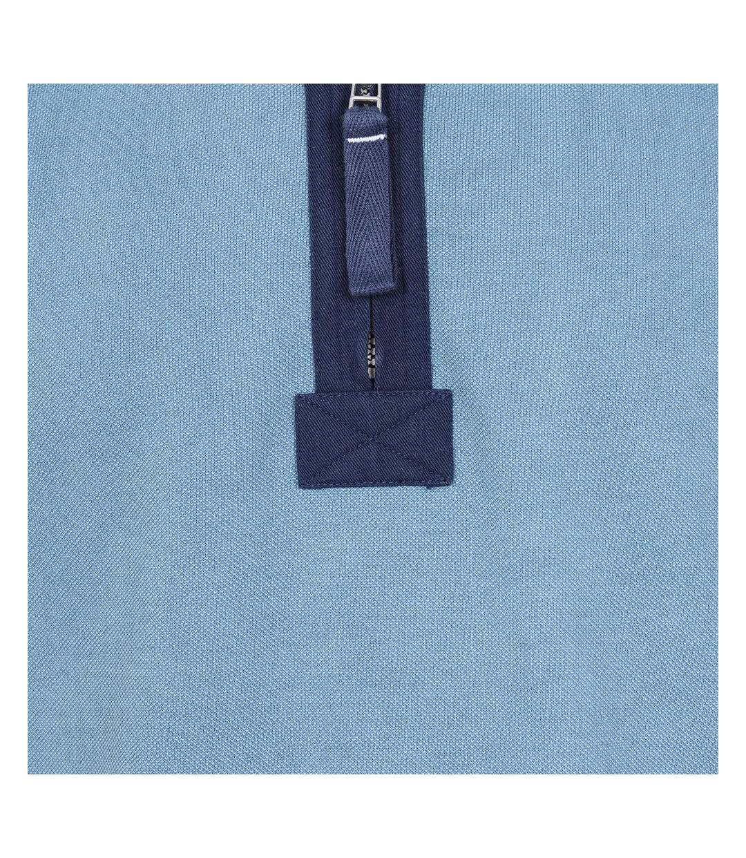 Sweat Motif/style Panneau Contrasté Homme Bleu Ardoise Lazy Jacks-2