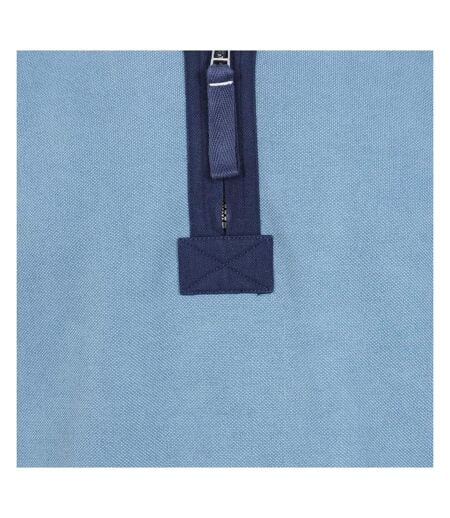 Sweat Motif/style Panneau Contrasté Homme Bleu Ardoise Lazy Jacks