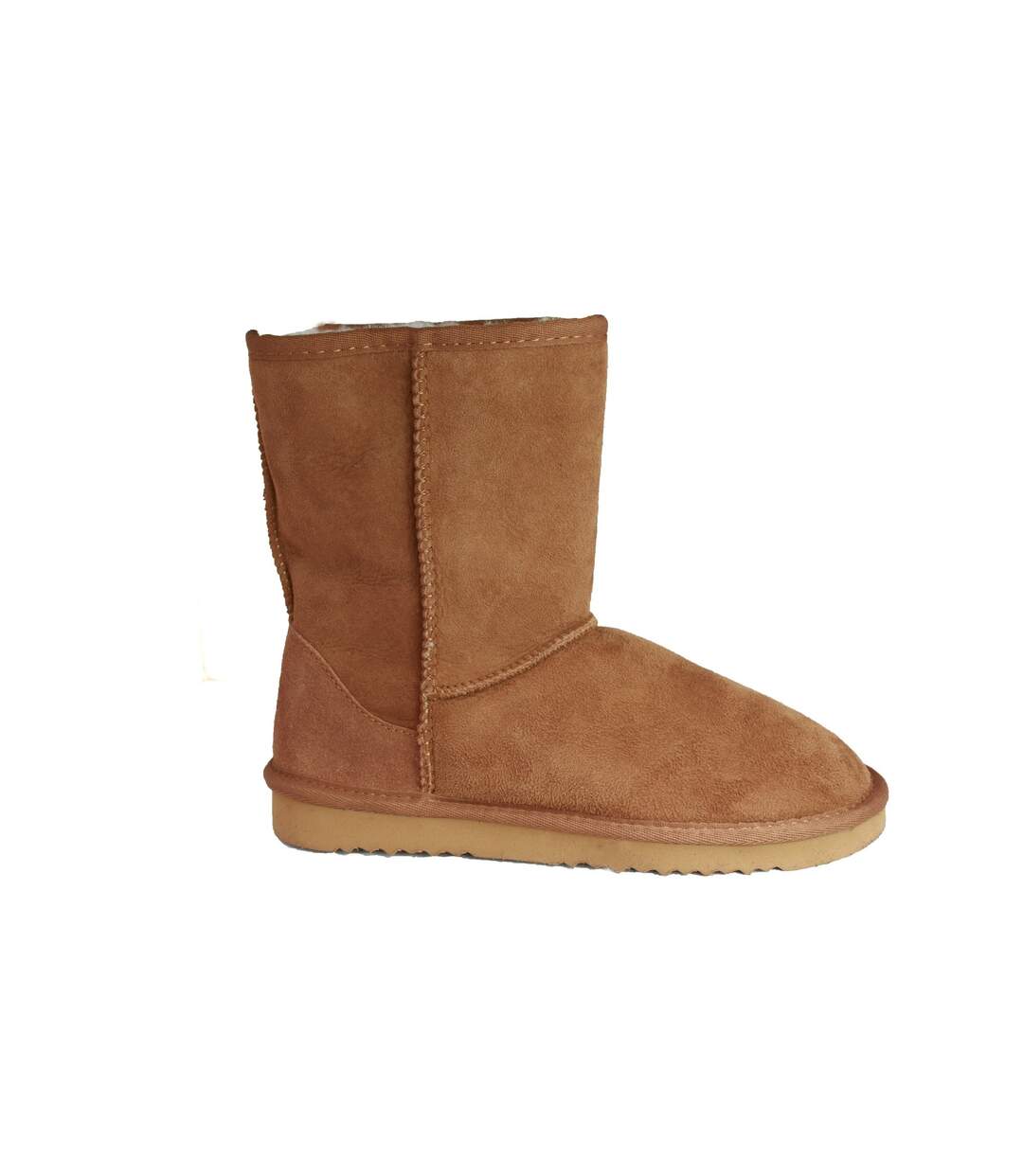 Eastern Counties Leather Womens/Ladies Jodie Sheepskin Short Plain Boots (Chestnut) - UTEL199-1