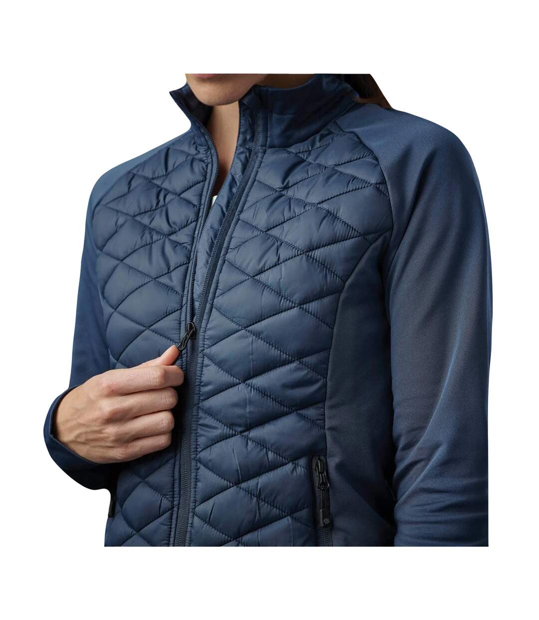 Womens/ladies Boulder Raglan Padded Jacket Indigo Blue Stormtech-3