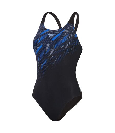 Maillot de bain 1 pièce hyper boom femme noir / bleu Speedo
