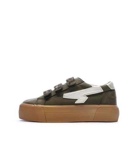 Baskets kaki plateforme femme kaporal clovia