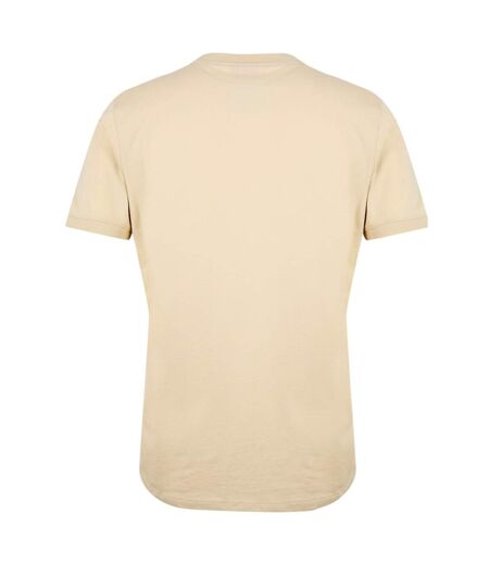 T-shirt Motif/style Logo Sur Poitrine Diragolino Homme Beige Hugo