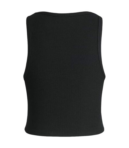 Haut Sans Manches Motif/style Côtelé Femme Noir JJXX