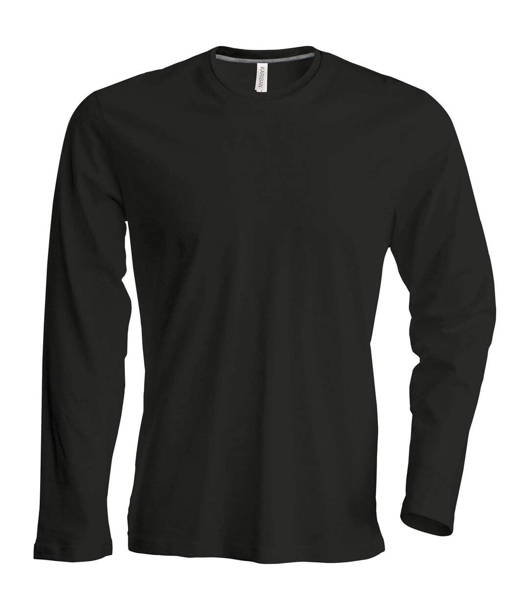 T-shirt à manches longues coupe cintrée  pour homme noir Kariban