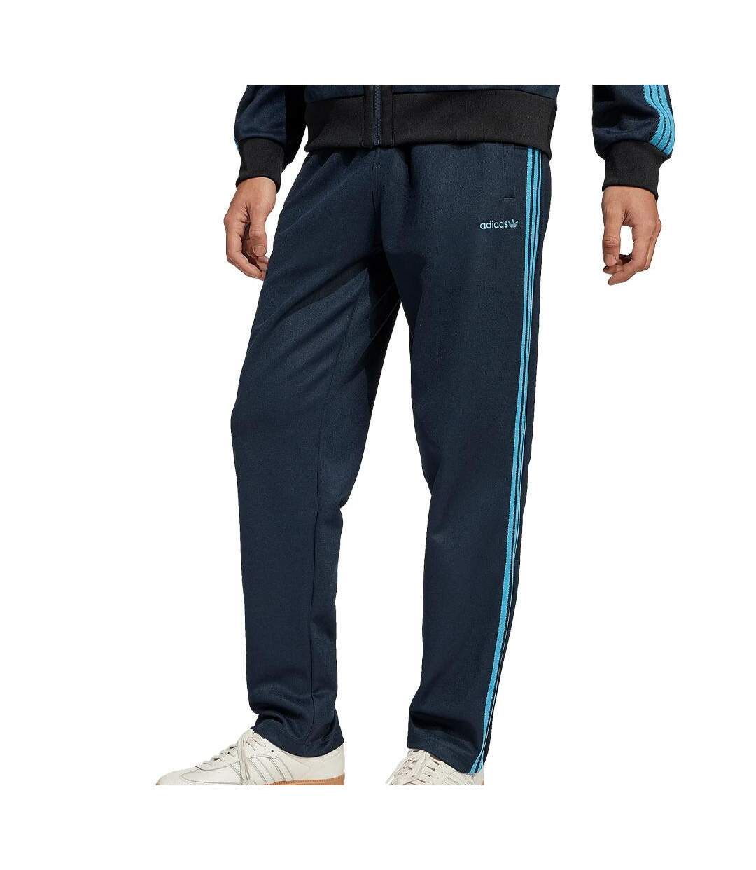 Pantalon marine/turquoise homme adidas tp-1