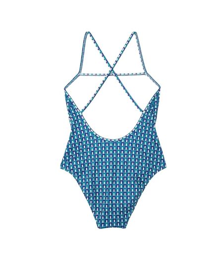 Maillot De Bain 1 Pièce Robert George Femme Bleu Blanc Lacoste