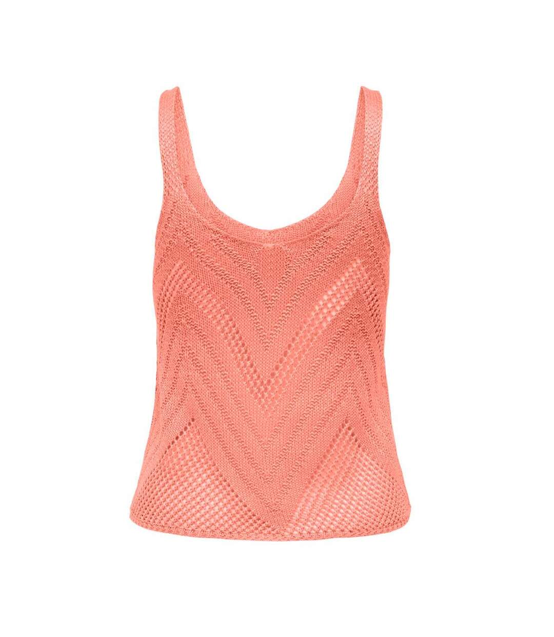 Top Crochet Rose Corail Femme Jdy 15226348 - L-2