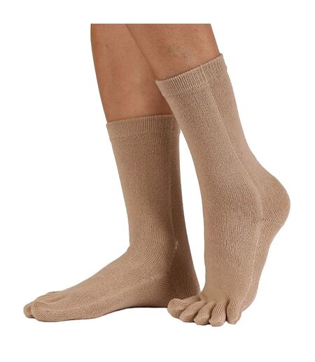 1 Pack Essential Mid-Calf Toe Socks for Men and Women