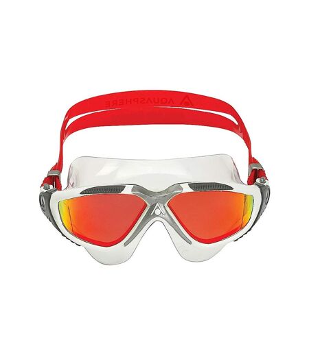 Unisex adult vista mirrored swimming goggles aqua/white/silver Aquasphere