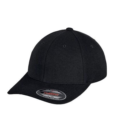 Yupoong Mens Flexfit Double Jersey Cap (Black) - UTRW2891