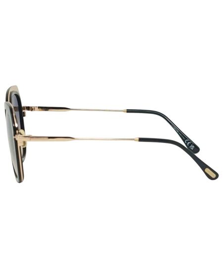 Womens/ladies Kenyan Sunglasses One Size Gold Black Tom Ford