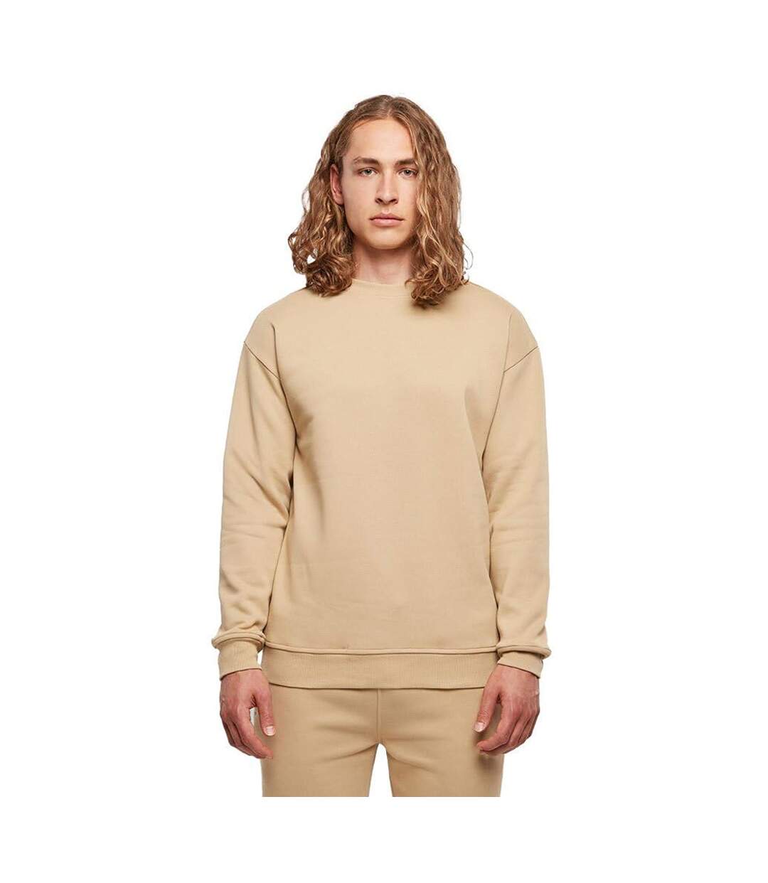 Sweat-shirt À Col Ras Du Cou Pour Hommes Beige Union Build Your Brand-4