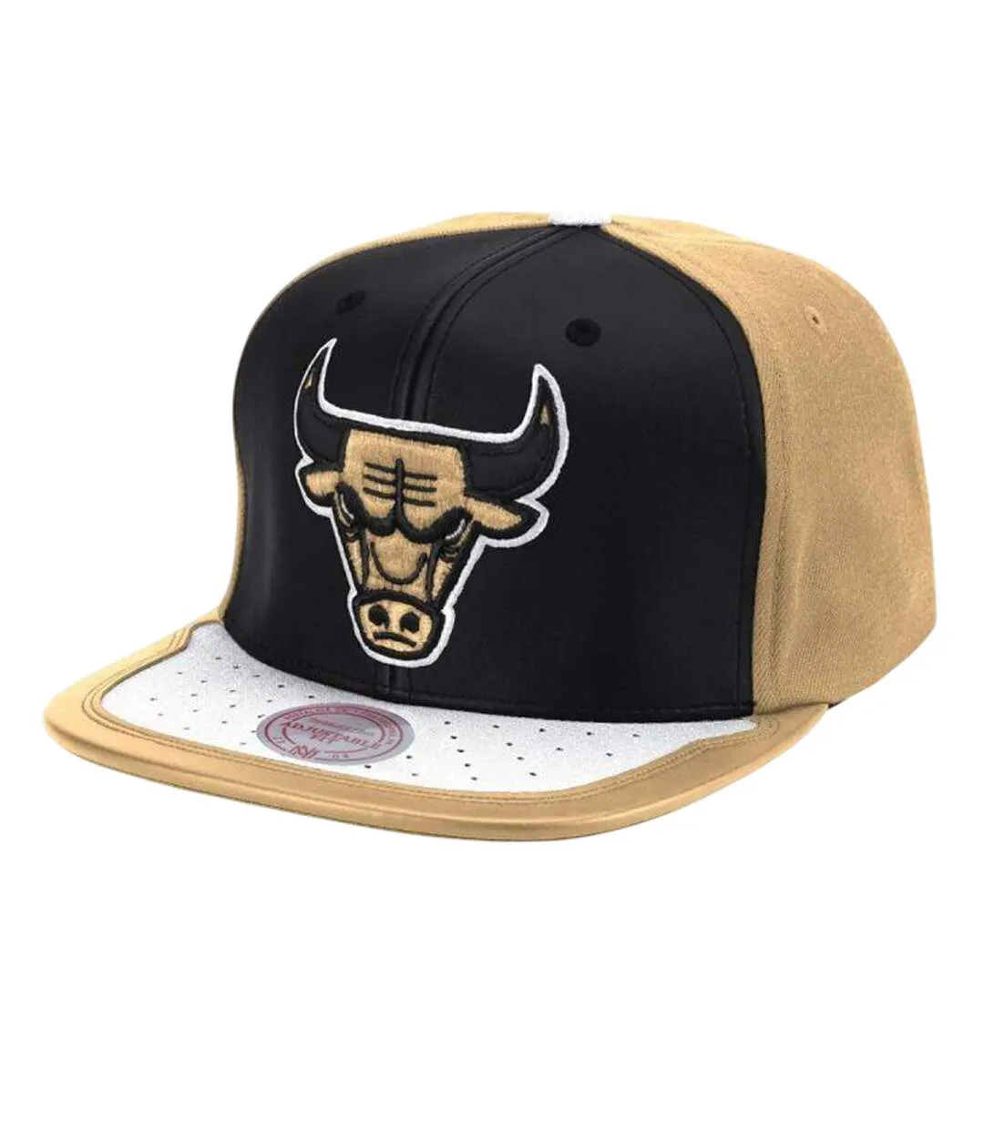 Casquette De Baseball Motif/style Chicago Bulls Ness Nba Day One Beige Crème Noir Mitchell & Ness-1