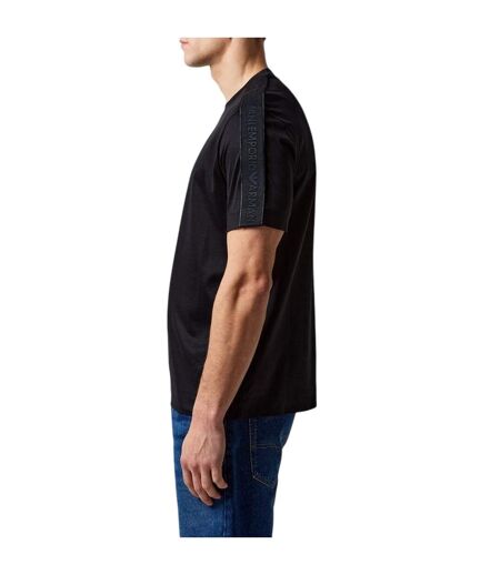 T-shirt Motif/style Bande Homme Noir Emporio Armani