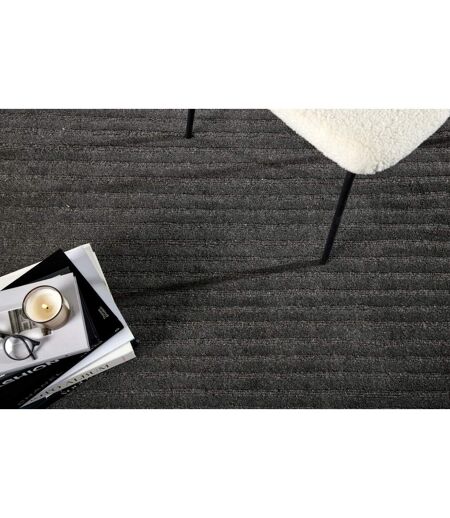 Tapis Déco en Laine Milton 202x300cm Gris Foncé