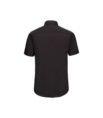 Russell Collection Mens Fitted Short-Sleeved Shirt () - UTPC6142