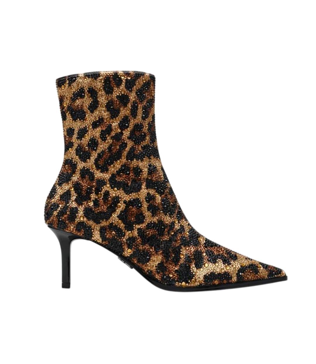 Bottines Motif/style Imprimé Léopard Femme Beige Noir Steve Madden-1