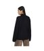 Womens/ladies Mossy Yarn Turtle Neck Jumper Black Brave Soul-2