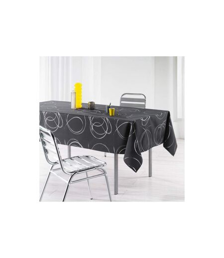 Nappe Imprimé Métallisé Bully 150x300cm Gris