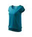 Womens/ladies City T-shirt Teal Adler-3