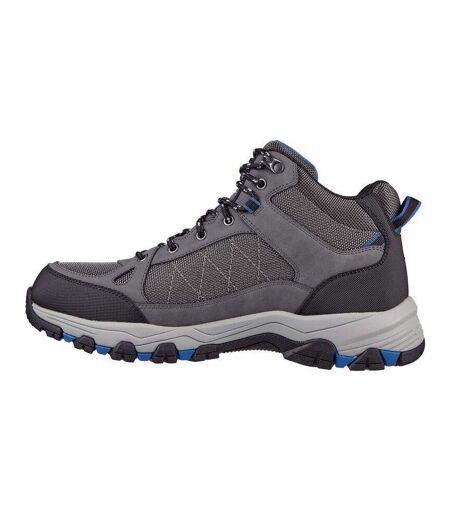 Skechers Mens Selmen Melano Leather Hiking Boots (Gray) - UTFS9910