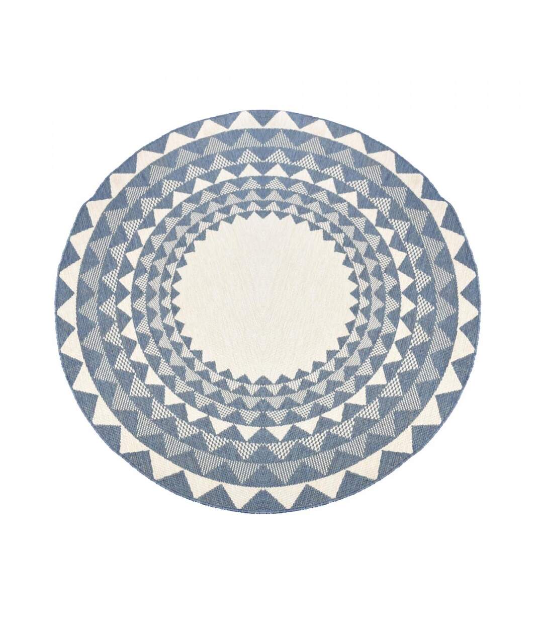 Tapis rond d'extérieur, kilim reversible EX1 C-4