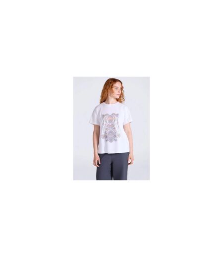 T-shirt Phoenix Femme En Coton Crème Animal