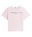 T-shirt Motif/style Logo Rogné Femme Rose Clair Tommy Hilfiger-2