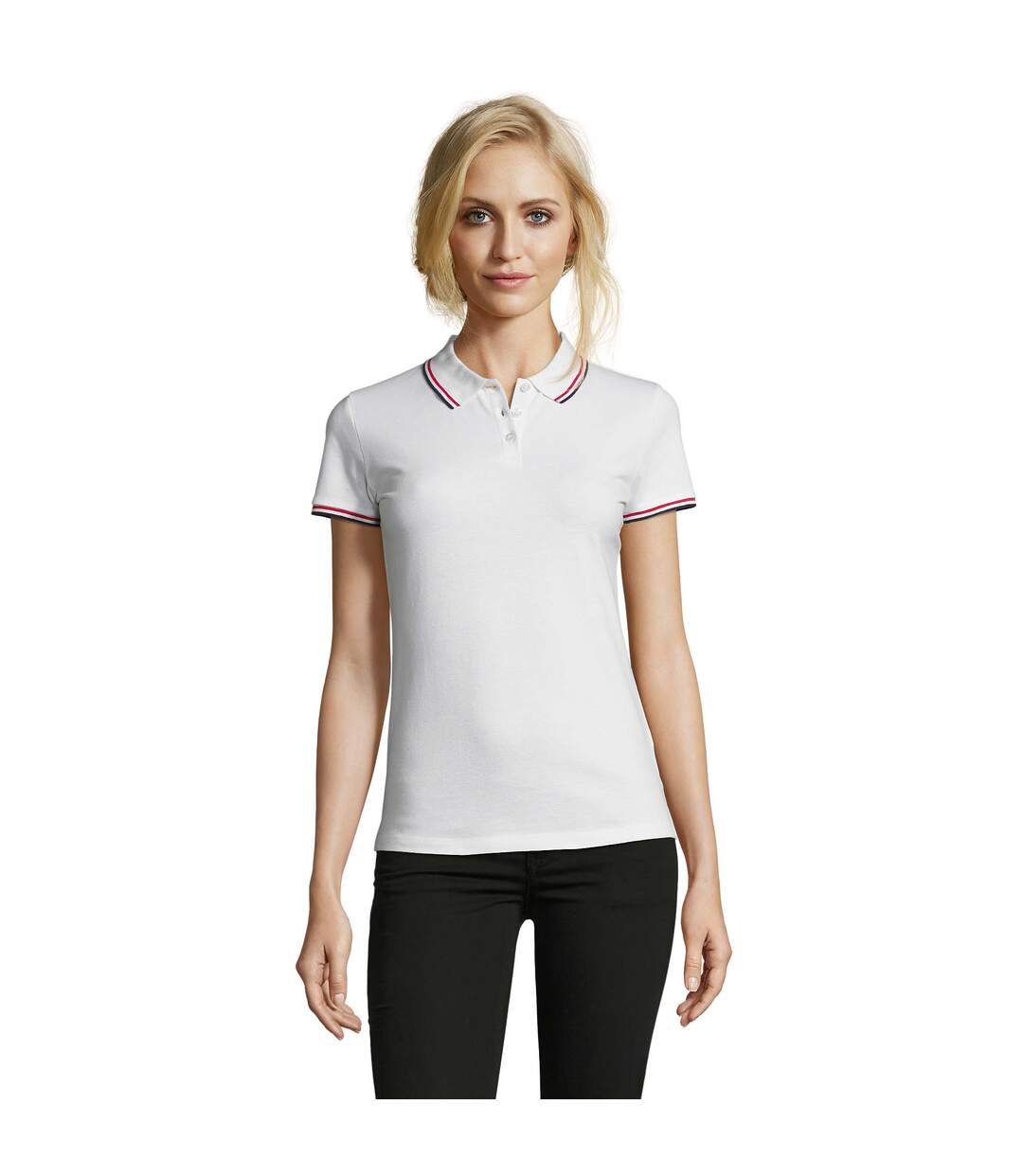 Polo Prestige Femme Blanc SOLS-1