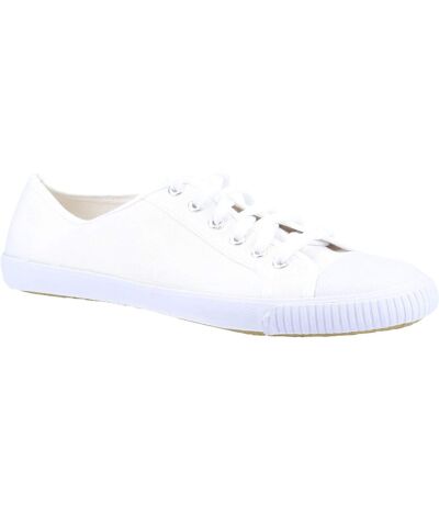 Unisex adult toe cap plimsolls white Mirak