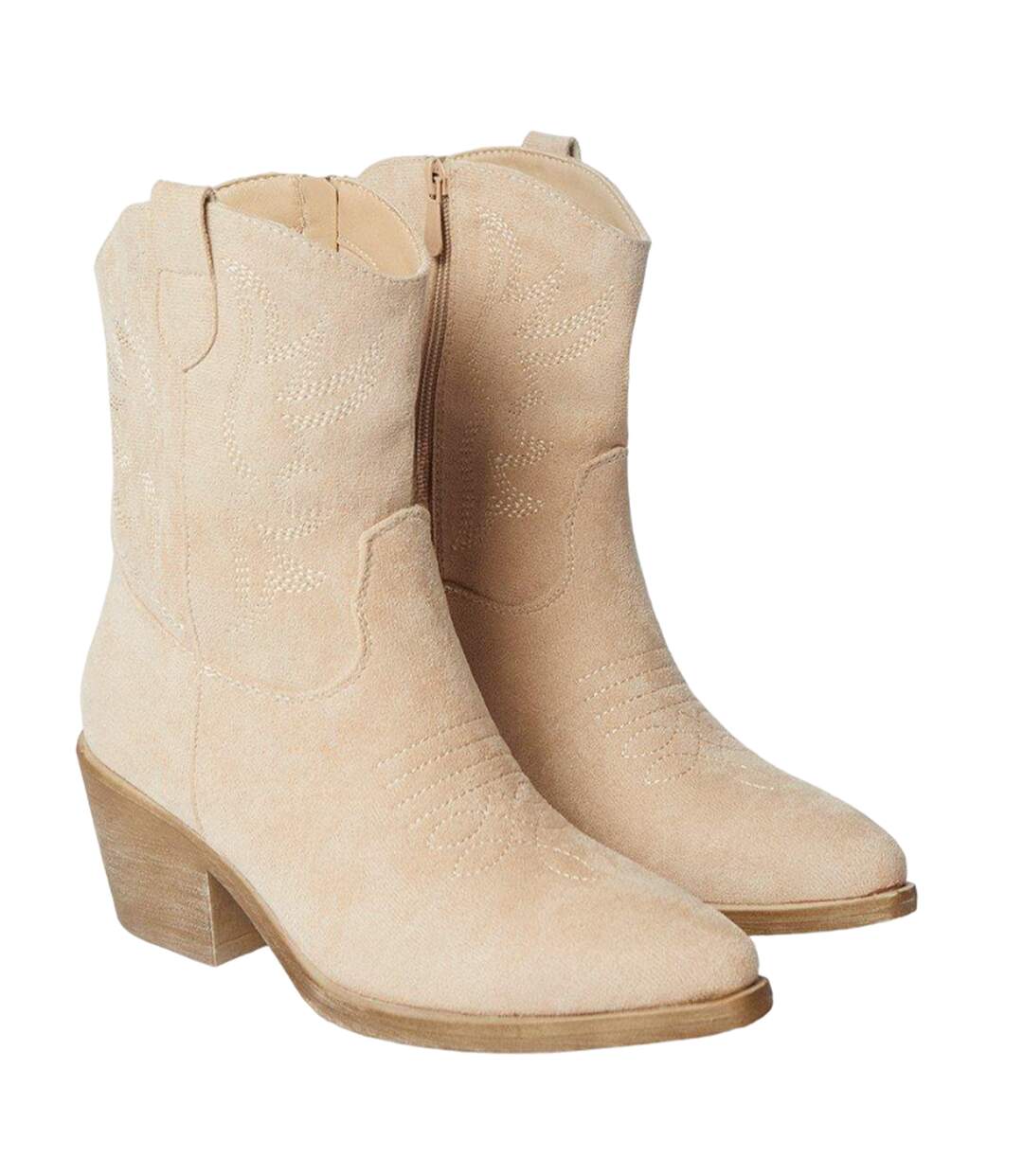 Bottes de cowboy karmi femme beige Dorothy Perkins-1