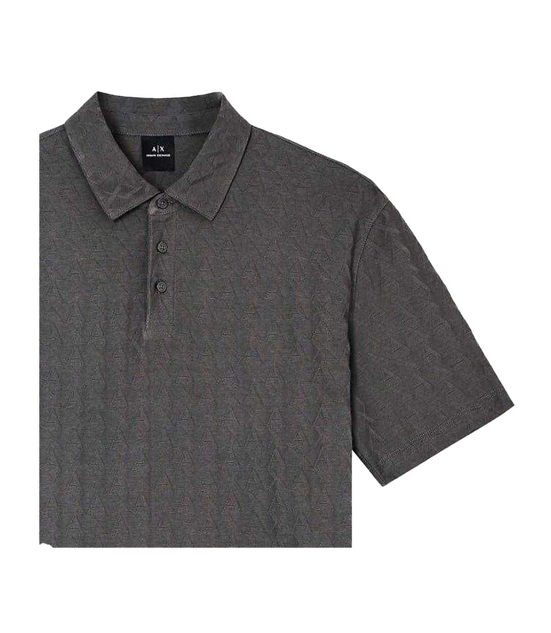 Polo Motif/style Géométrique Homme Vert De Gris Clair Armani Exchange-2