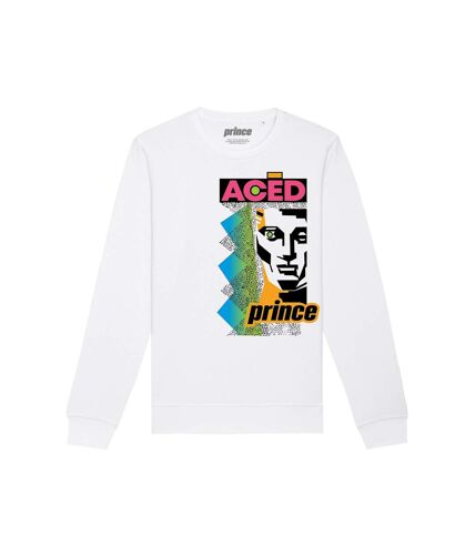 Sweat sliced adulte blanc Prince