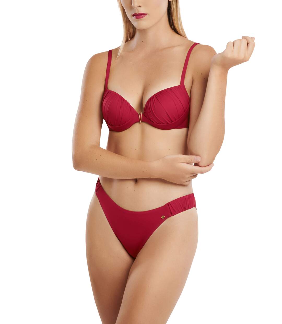 Bas maillot slip de bain échancré taille basse Isola Rossa Lisca-2