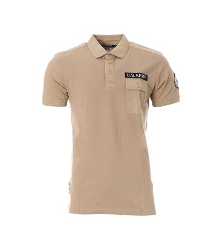 Polo Beige Homme American People Paf - 3XL