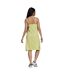Womens/ladies Originals Square Neck Slip Dress Green Adidas-3