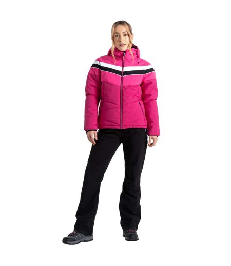Dare 2B Womens/Ladies Powder Ski Jacket (Pure Pink/Boudoir Red) - UTRG8948