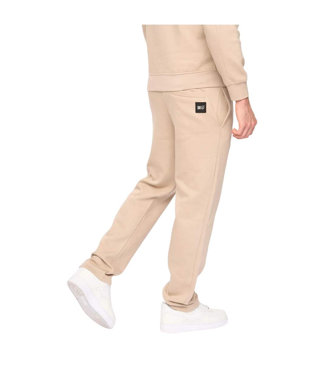 Mens Rayland Jogging Bottoms Beige Gris Duck And Cover-3