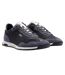 Mens Zayn Suede Low Trainers Black Boss-1