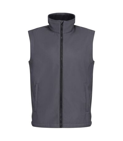 Professional mens ablaze soft shell bodywarmer seal grey/black Regatta