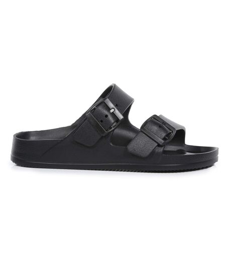 Womens/ladies Brooklyn Dual Straps Sandals Black Regatta