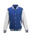 Unisex varsity jacket royal blue/white Awdis-1